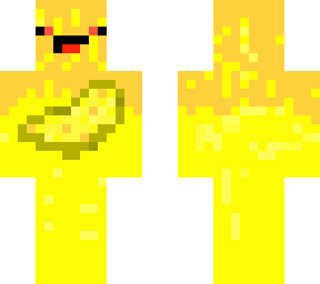 skin melted banana model