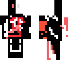 white and black and red player