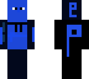 blue maskot