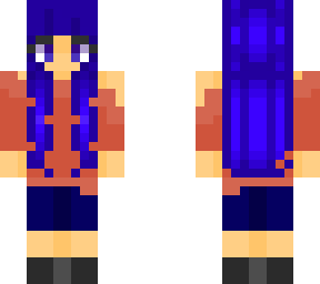 girl with blue hair