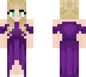 girl with the purple dress