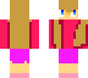 random girl whering strawberry pink shoes