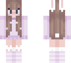 Updated Soft Pastel Bunny Girl | Minecraft Skin