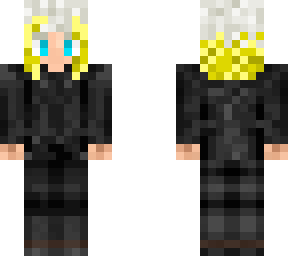 black hoodie and yellow fade