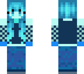 blue glow girl