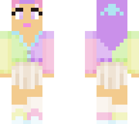 cute rainbow dress girl