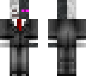 enderman/skeleton in a suit