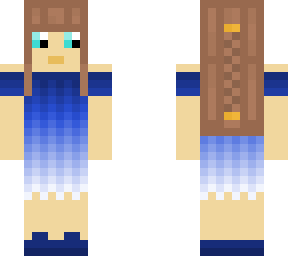 girl in a blue dress