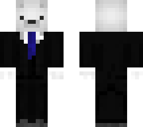 polar bear in suit