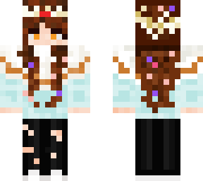 sessa hair down w/flowers 1