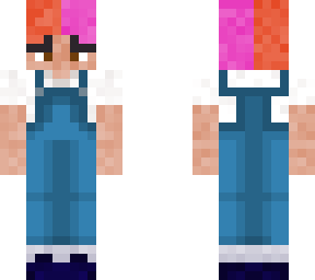 split dye with dungarees