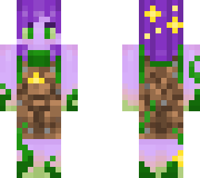 cute monster with flowers