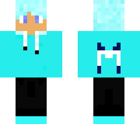 cyan hoodie