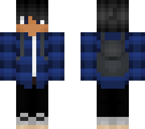 navy blue back pack boy