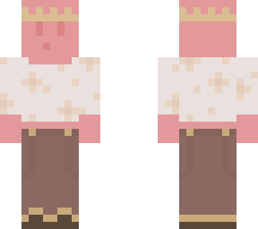 pink blob in flower shirt