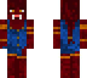 red pig with gold accessories