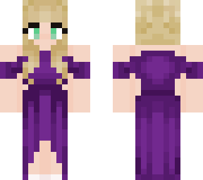 girl with the purple dress
