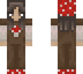 mushroom overalls- girl