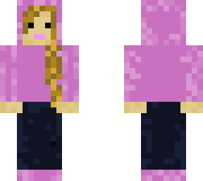 pink hoodie girl