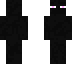 the good ender man compared to the others(it has the black spots)