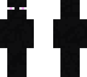the good ender man compared to the others(it has the black spots)