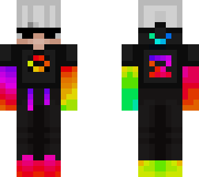 black and many other colours boy 2 (white hair)