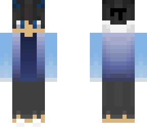 blue horned boy