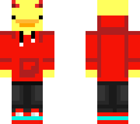 duckus with horns and hoodie
