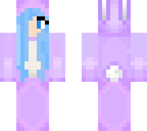 easter girl with purple bunny onesie 2