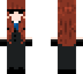 ginger in suit