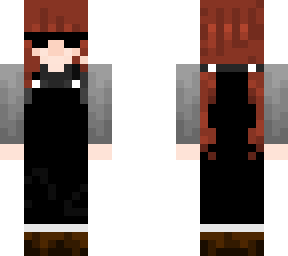 ginger with overalls