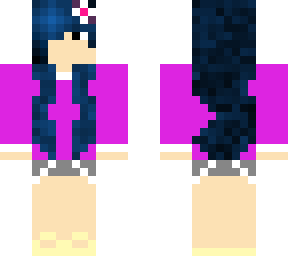 girl with blue-purple hair that likes diamonds