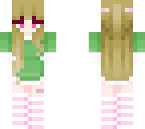 green and pink