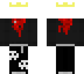 headless boy with blood