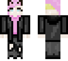 pink haired casual