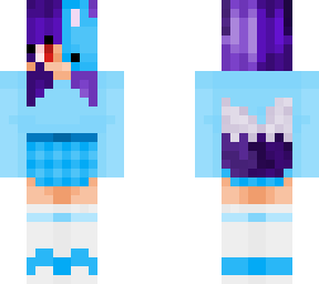 purple and blue