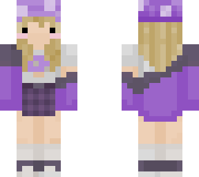 purple mushroom girl