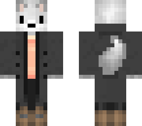 arctic fox with clothes