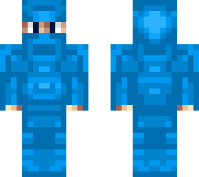 blue/cyan ninja (modr trospy)