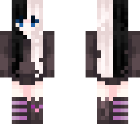half n half purple | Minecraft Skin
