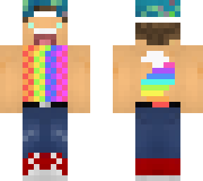 joey  graceffa rainbow wolf with big rainbow shilaiva