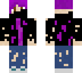 purple tattered man
