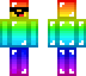 rainbow skeppy with sunglasses