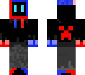 red and blue