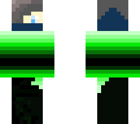 zane in green gradient to black