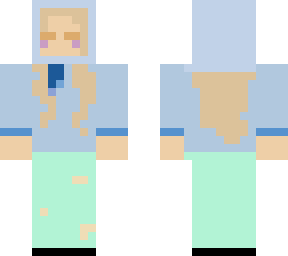 blue athletic girl