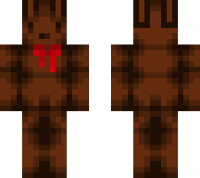 chocolate easter bunny w/ bow