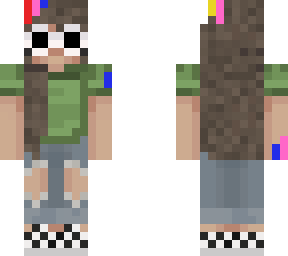 female with clout goggles and brown hair