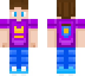 hive mascot but human, but also purple