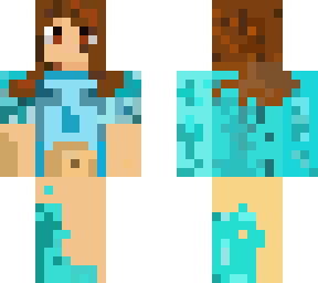 super girl in weird blue dress